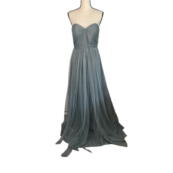 Jenny Yoo Collection Women's Column Dress Size 8 Annabelle Convertible Tulle - Picture 3 of 16